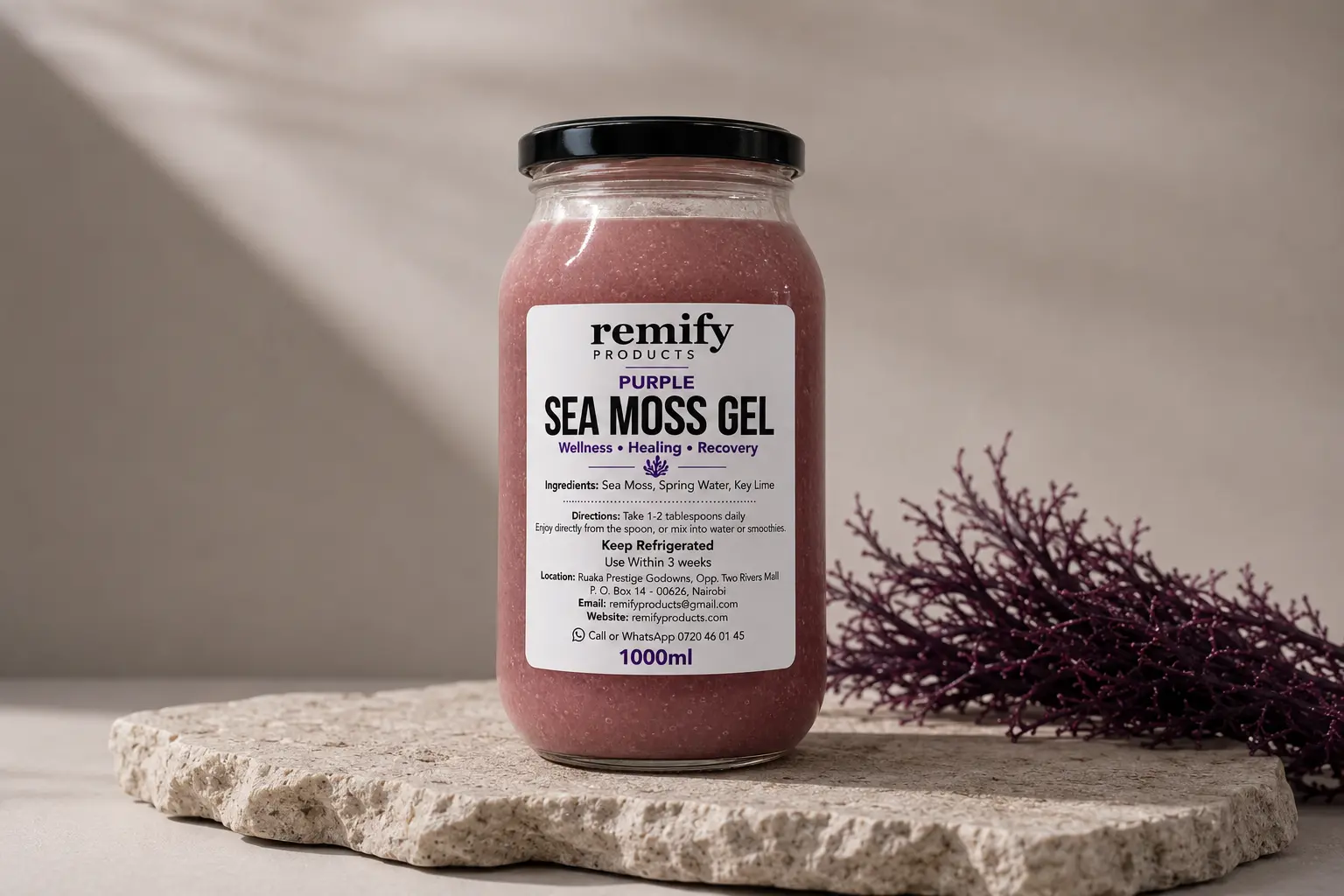 Remify Purple Sea Moss Gel